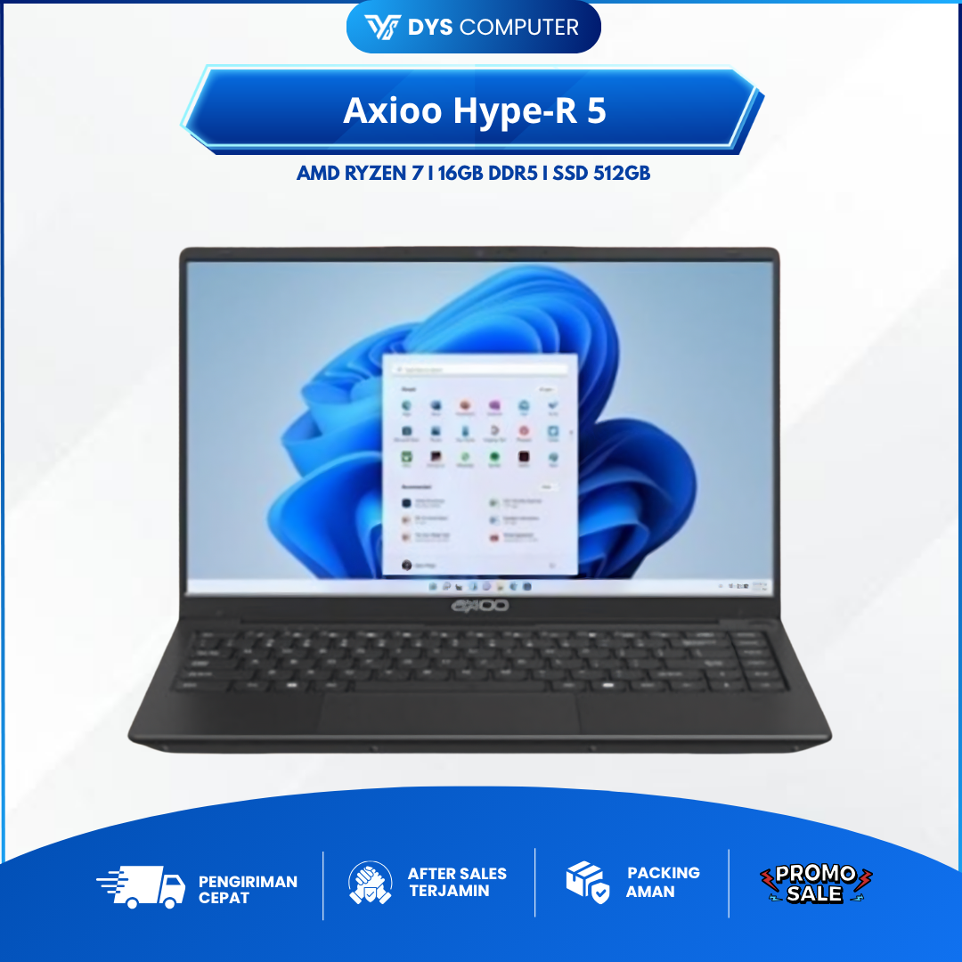 Axioo Hype 7 X8-1 Ryzen 7 6800H 16Gb 512Gb 14" FHD IPS
