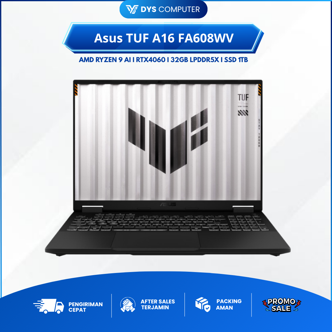 Asus TUF A16 FA608WV Ryzen AI 9 HX370 RTX4060 32Gb 1Tb 16" QHDIPS 165Hz 