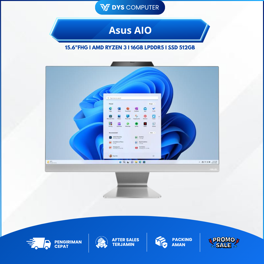 Asus AIO A3202WVAK i5 1335U 8GB 512GB " FHD IPS