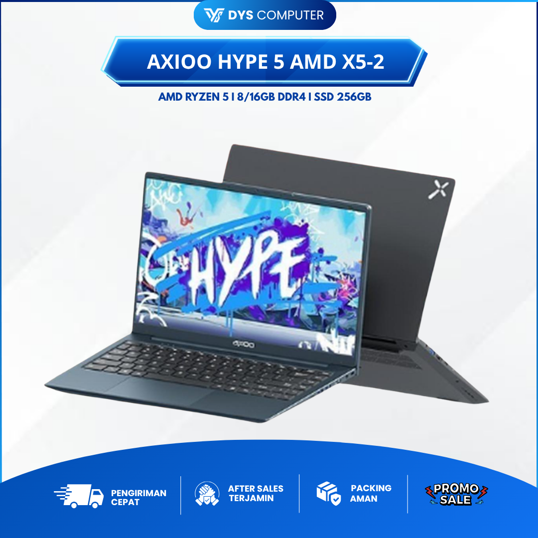 Axioo Hype 5 AMD X5-2 Ryzen 5 7430U 8Gb/16Gb 256Gb 14" FHD IPS
