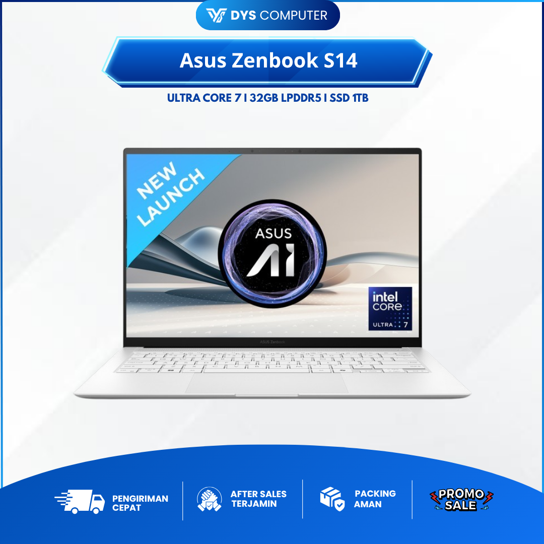 Asus Zenbook S14 UX5406SA Ultra 7 258V 32Gb 1Tb 14" 3K OLED TOUCH