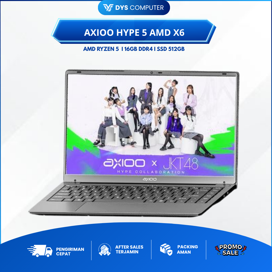 Axioo Hype 5 AMD X6 Ryzen 5 6600H 16Gb 256Gb/512Gb 14" FHD IPS 