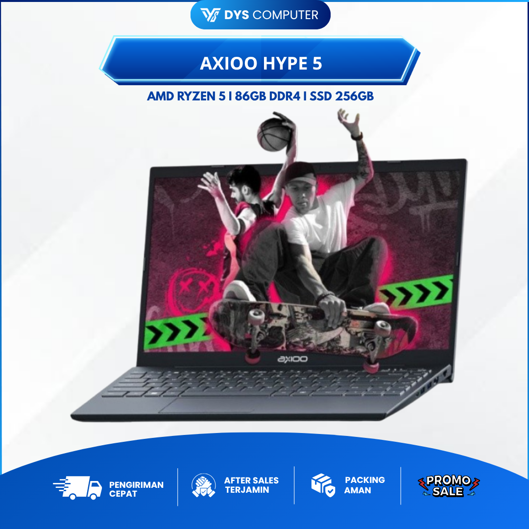 Axioo Hype 5 AMD X3 Ryzen 5 3500U 8Gb 256Gb DOS 14" FHD IPS 