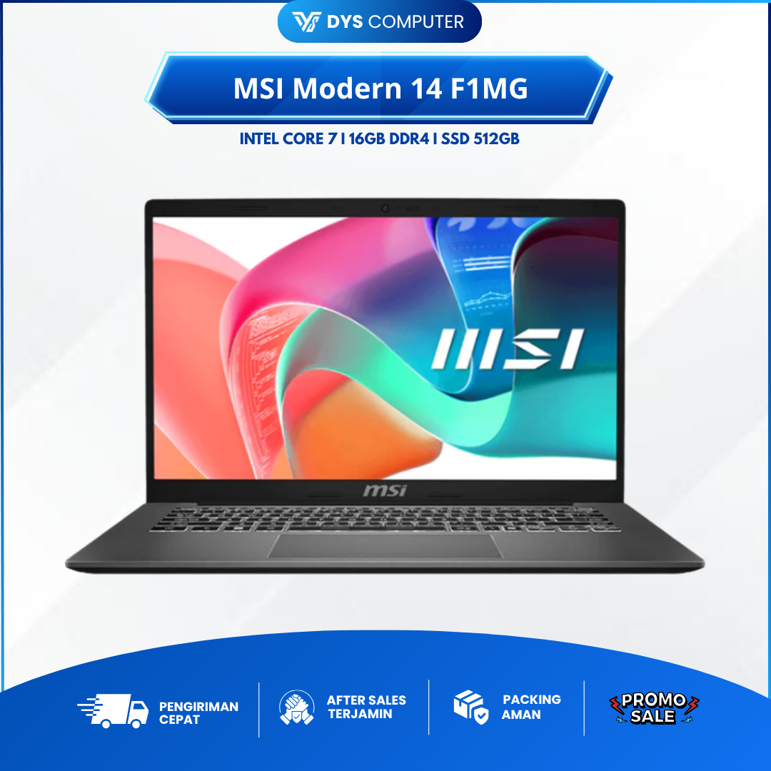 MSI Modern 14 F1MG Core 7 150U 16Gb 512Gb 14" FHD IPS