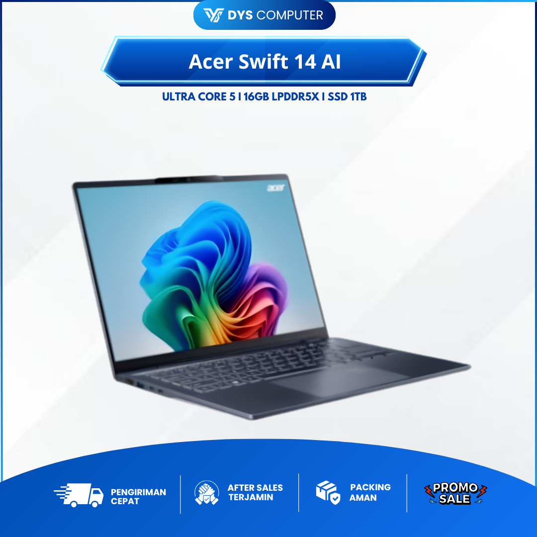 Acer Swift 14 AI SF14-51 Ultra 5 226V 16GB 1TB 14" WUXGA OLED 90Hz