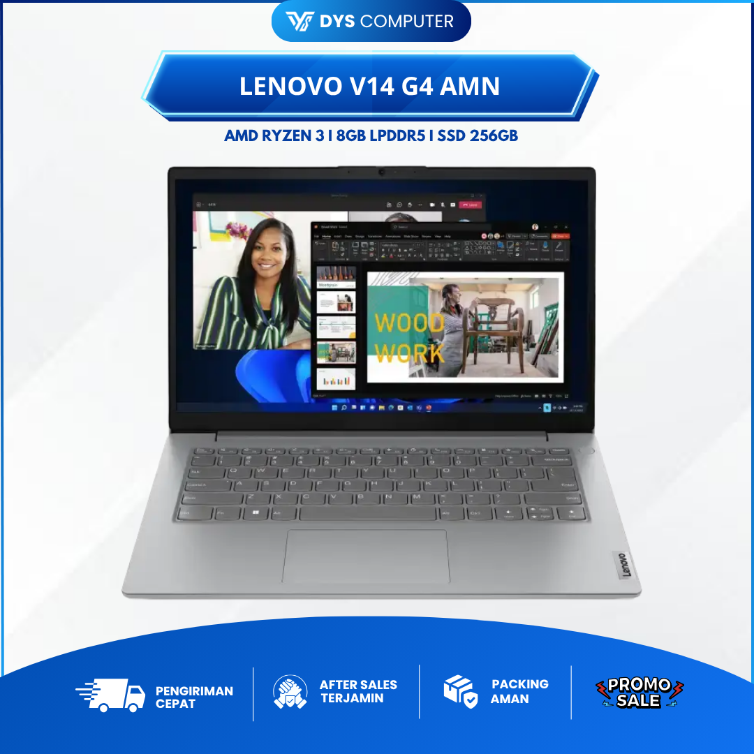 Lenovo V14 G4 AMN Ryzen 3 7320U 8Gb 256Gb 14" FHD TN
