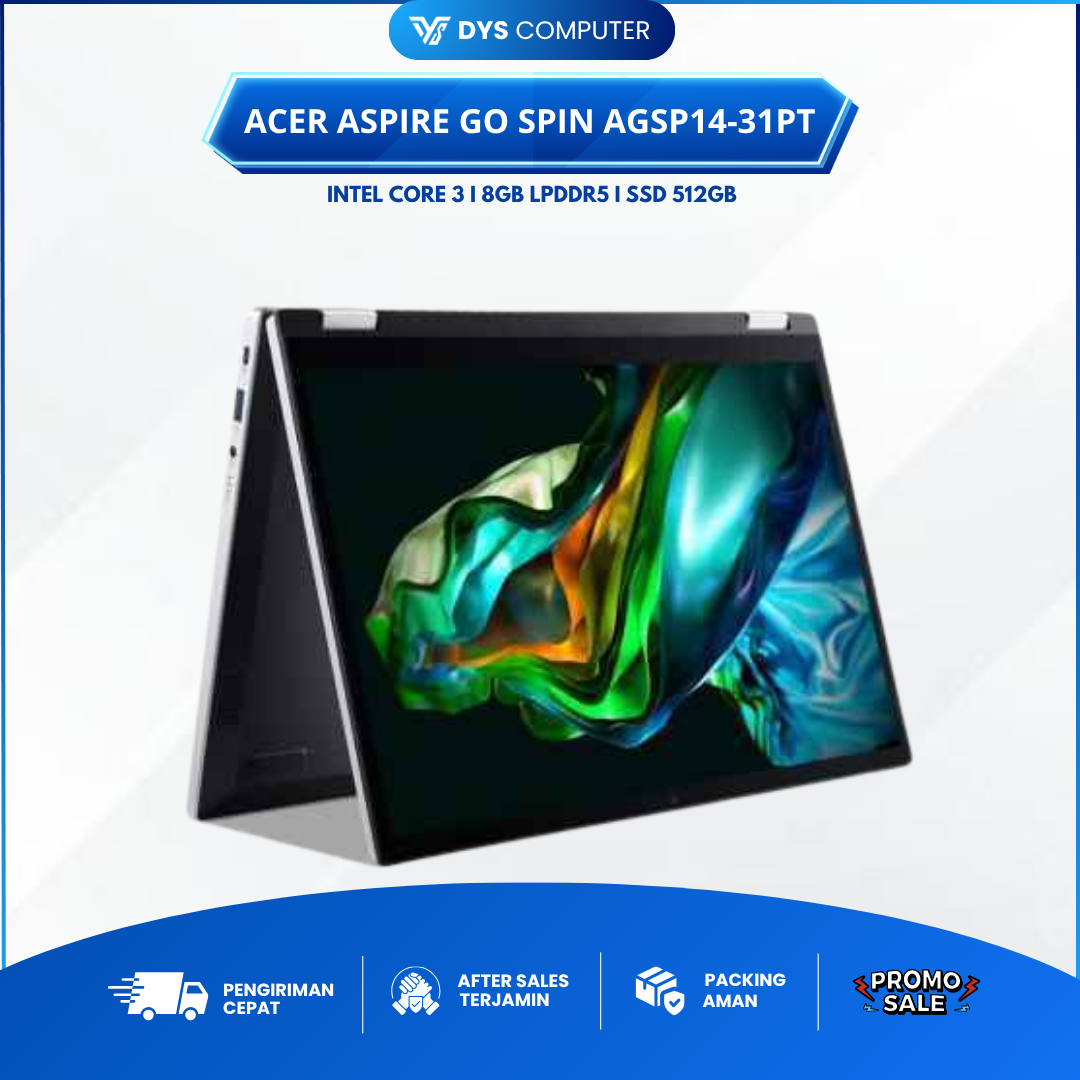 Acer Aspire Go Spin AGSP14-31PT Core 3 N355 8Gb 512Gb 14" WUXGA TOUCH IPS