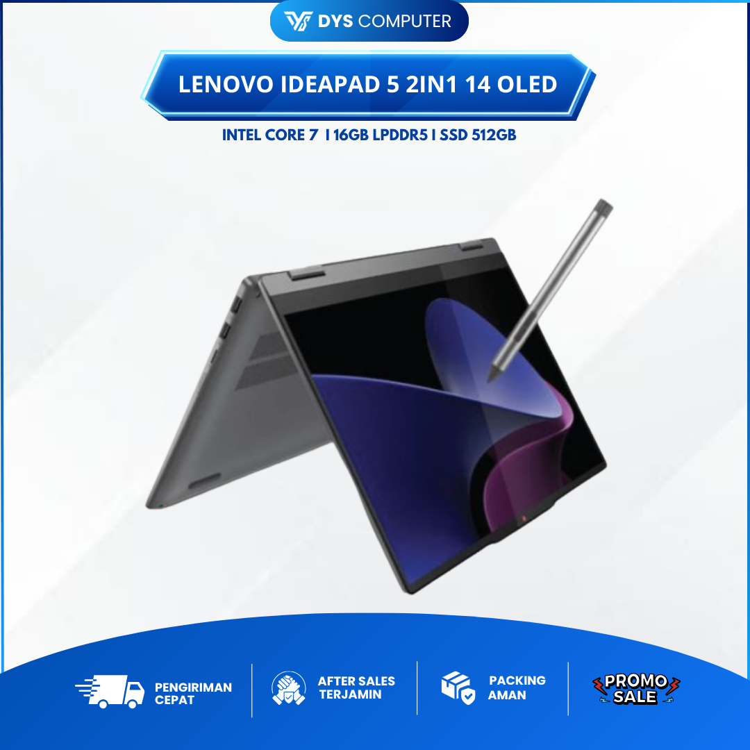 Lenovo Ideapad 5 2In1 14IRU9 Core 7 150U 16GB 512GB 14" WUXGA IPS