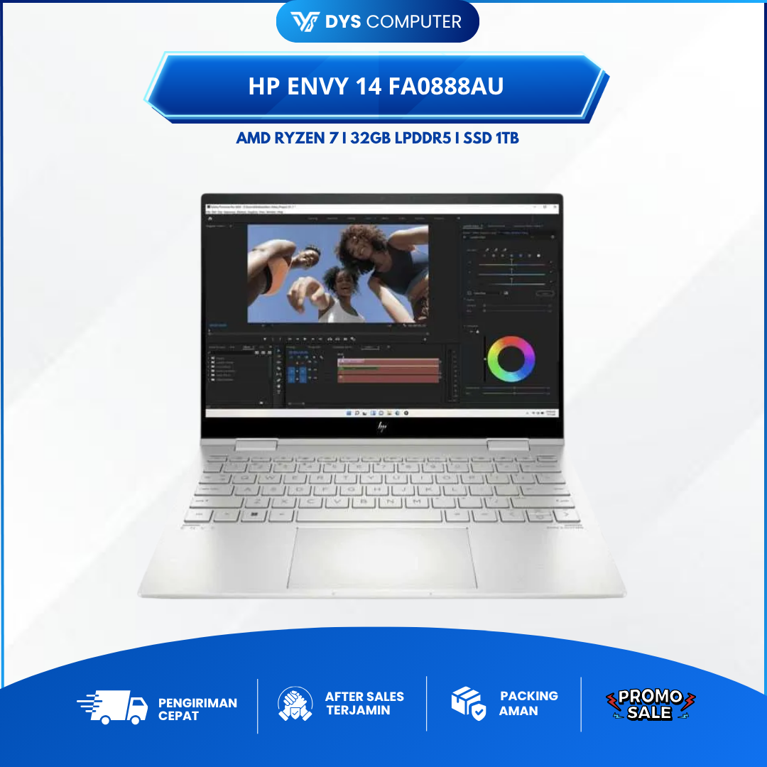 HP Envy X360 14 FA0888AU Ryzen 7 8840HS 32GB 1TB 14" 2.8K 120HZ OLED