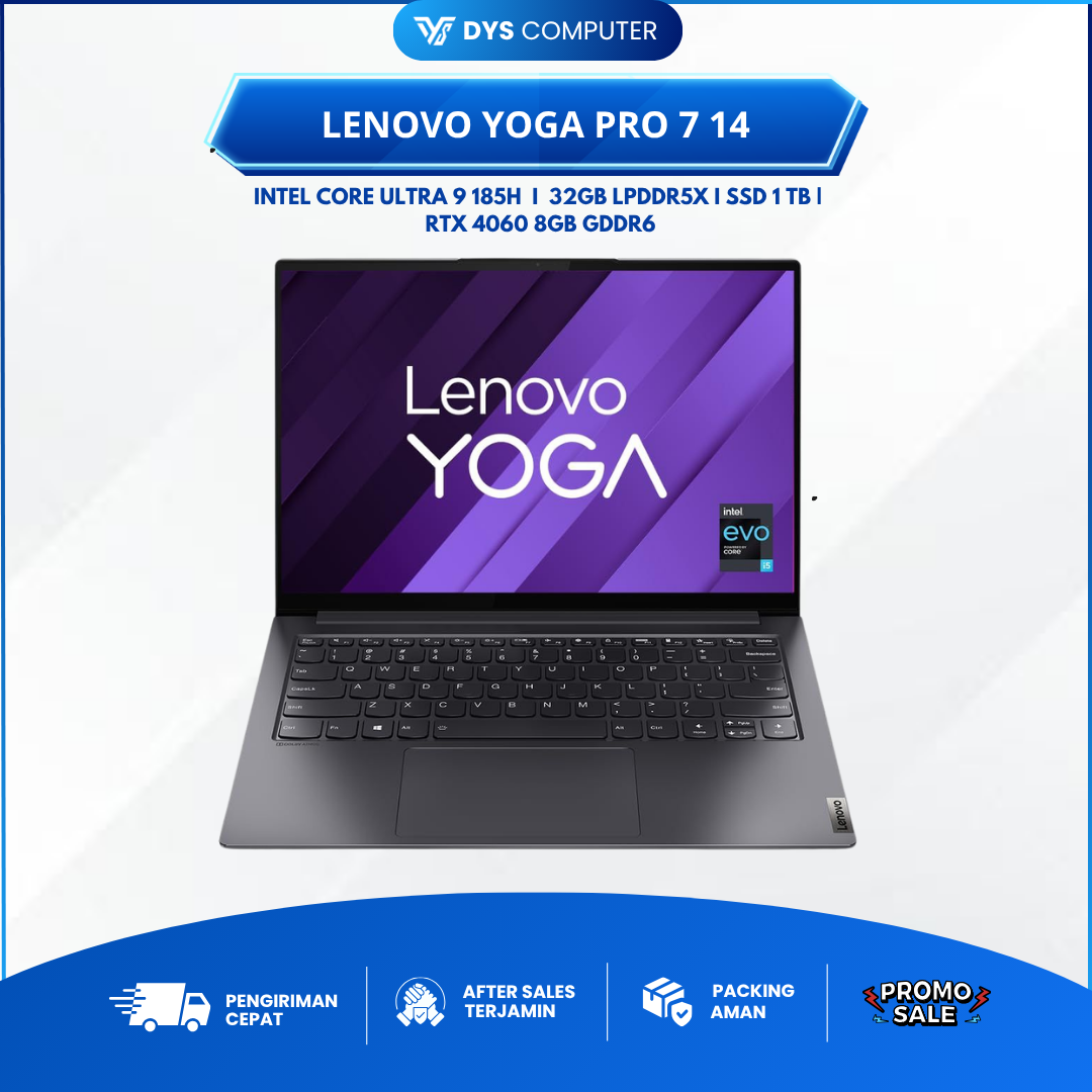 Lenovo Yoga Pro 7 Core Ultra 9 185H RTX4060 32Gb 1Tb 14.5"3K TOUCH IPS