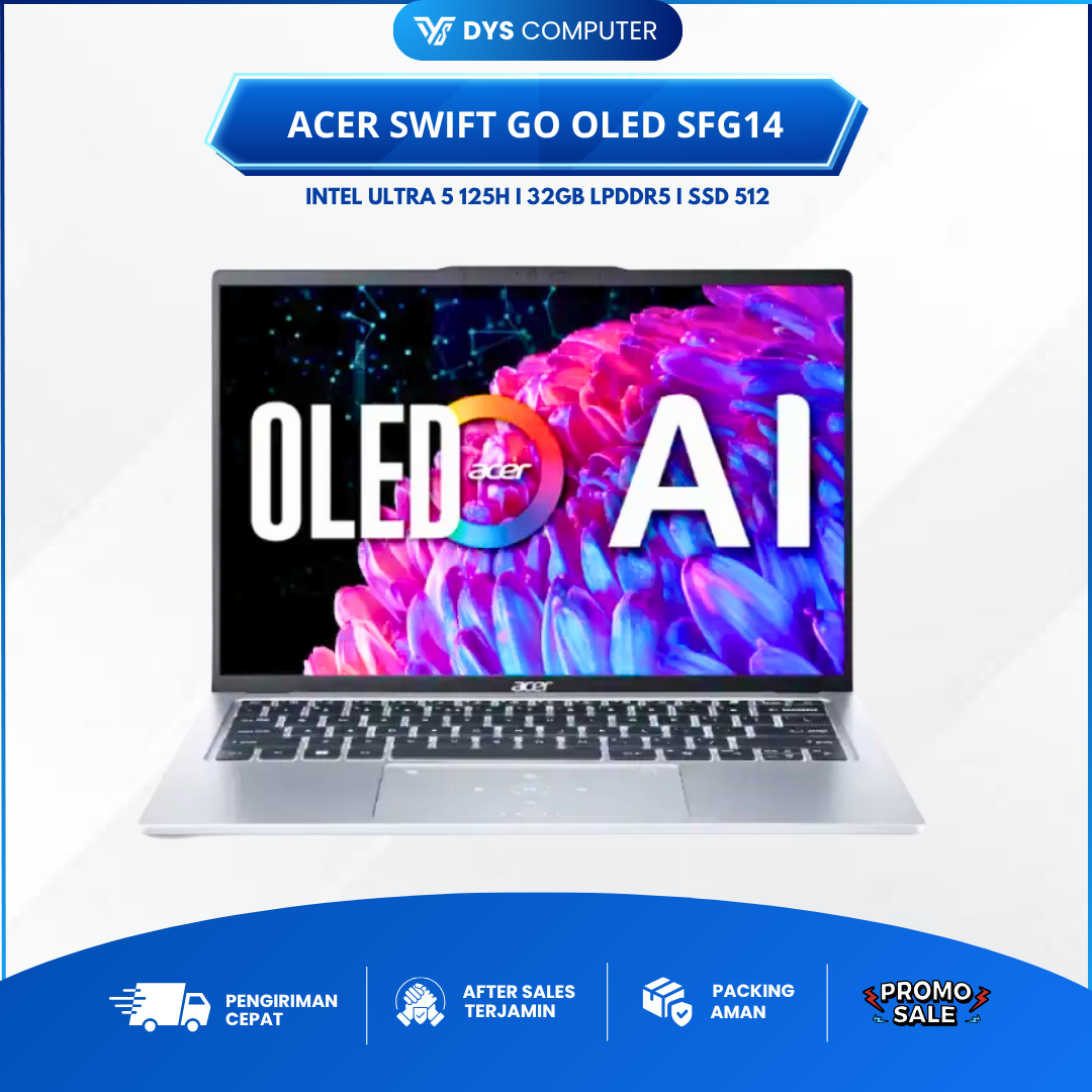Acer Swift Go Core SFG14 Ultra 5 125H 32GB 512GB 14" 2.8K OLED 90Hz