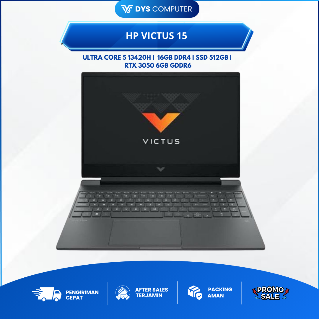 HP Victus 15 i5 13420H RTX3050 16Gb 512Gb 15.6" FHD IPS 144Hz 