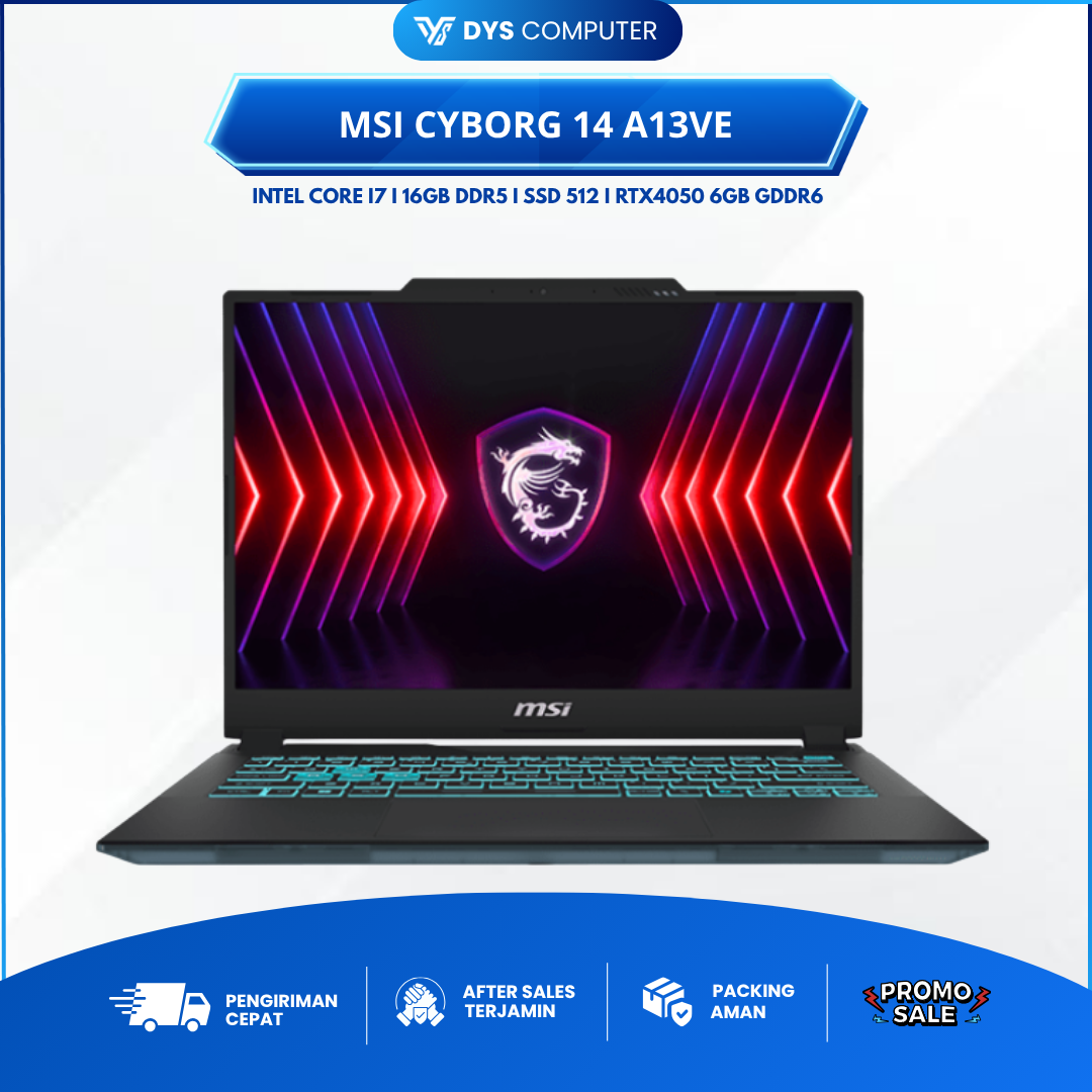 MSI Cyborg 14 A13VE i7 13620H RTX4050 16Gb 512Gb 14" FHD+ IPS 144Hz