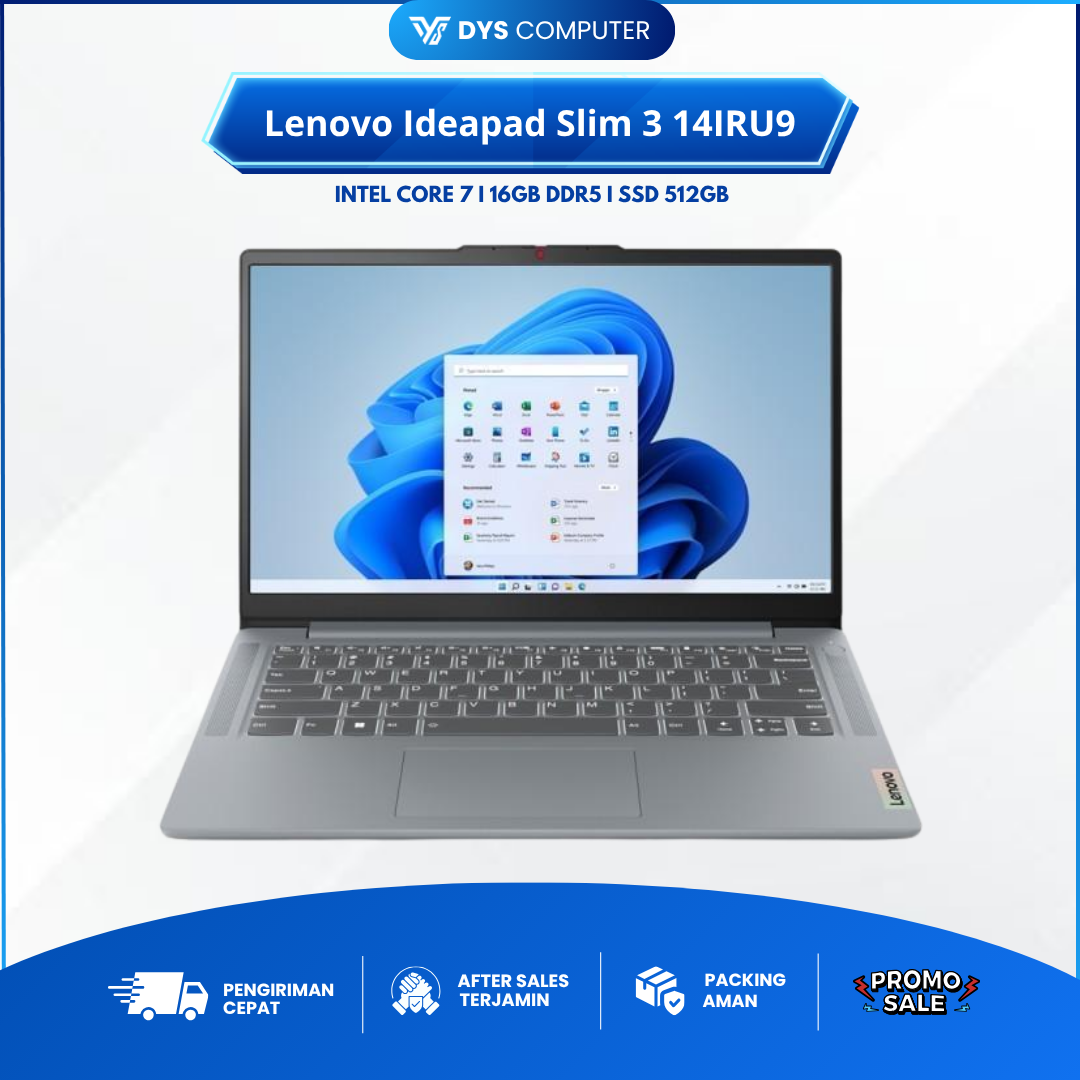 Lenovo Ideapad Slim 3 14IRU9 Core 7 150U 16Gb 512Gb 14" FHD IPS
