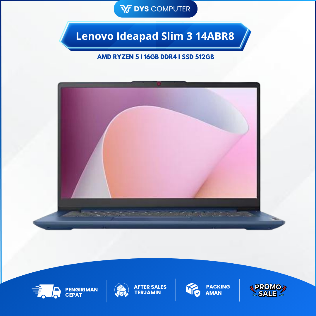 Lenovo Ideapad Slim 3 14ABR8 Ryzen 5 7530U 16Gb 512Gb 14" FHD