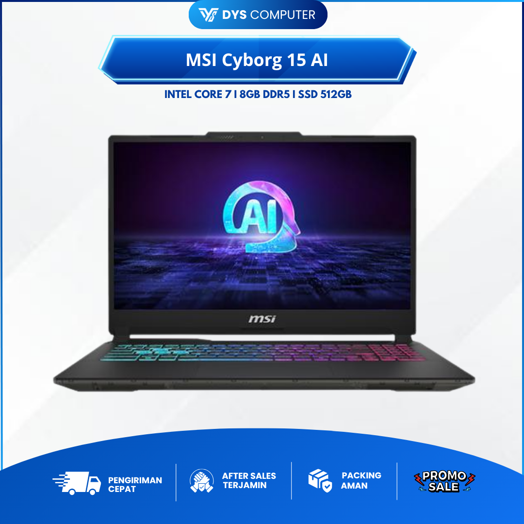 MSI Cyborg 15 AI A1VEK Ultra 7 155H RTX4050 16Gb 512Gb 15.6" FHD IPS 144Hz
