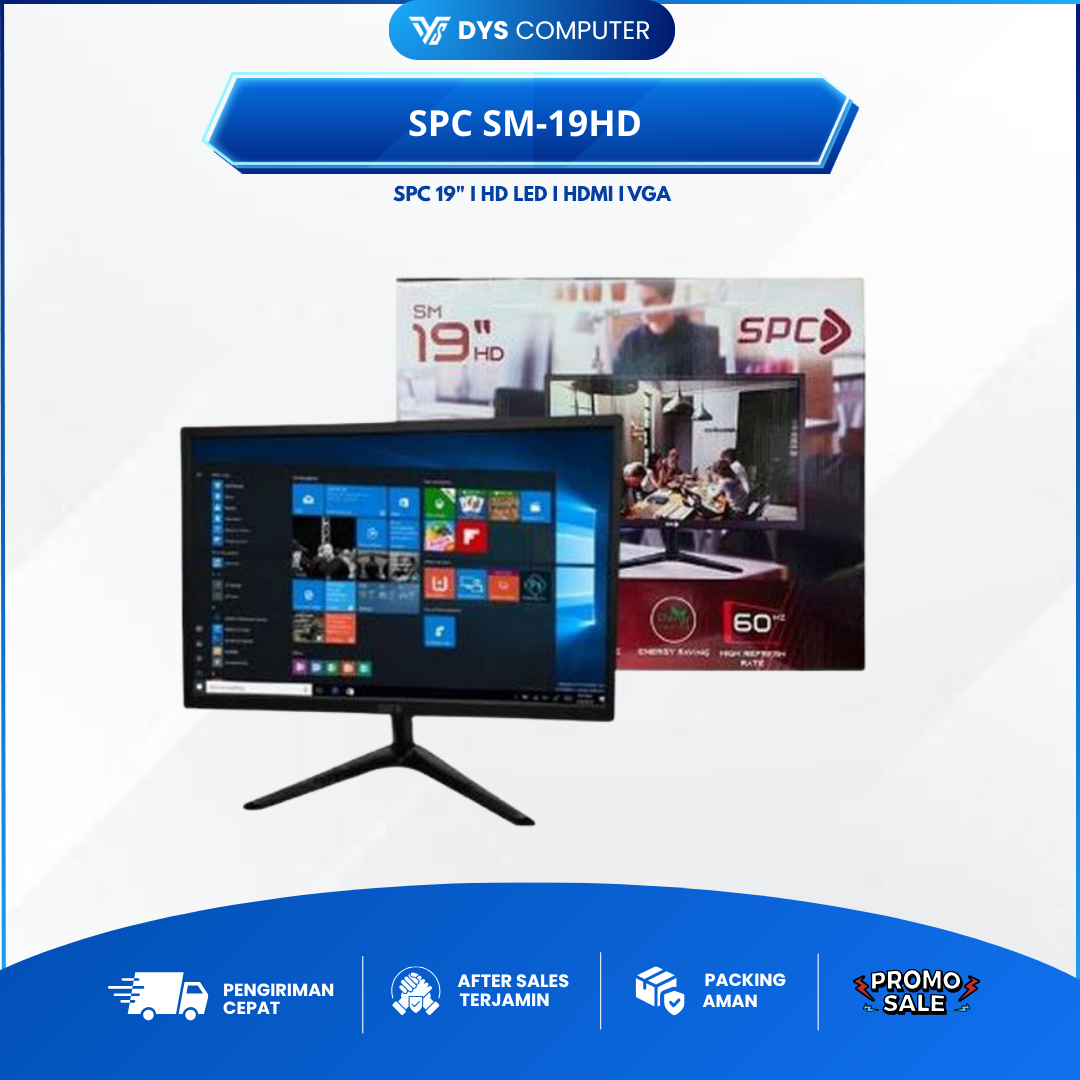 MONITOR LED SPC SM-19HD 19 Inch VGA HDMI