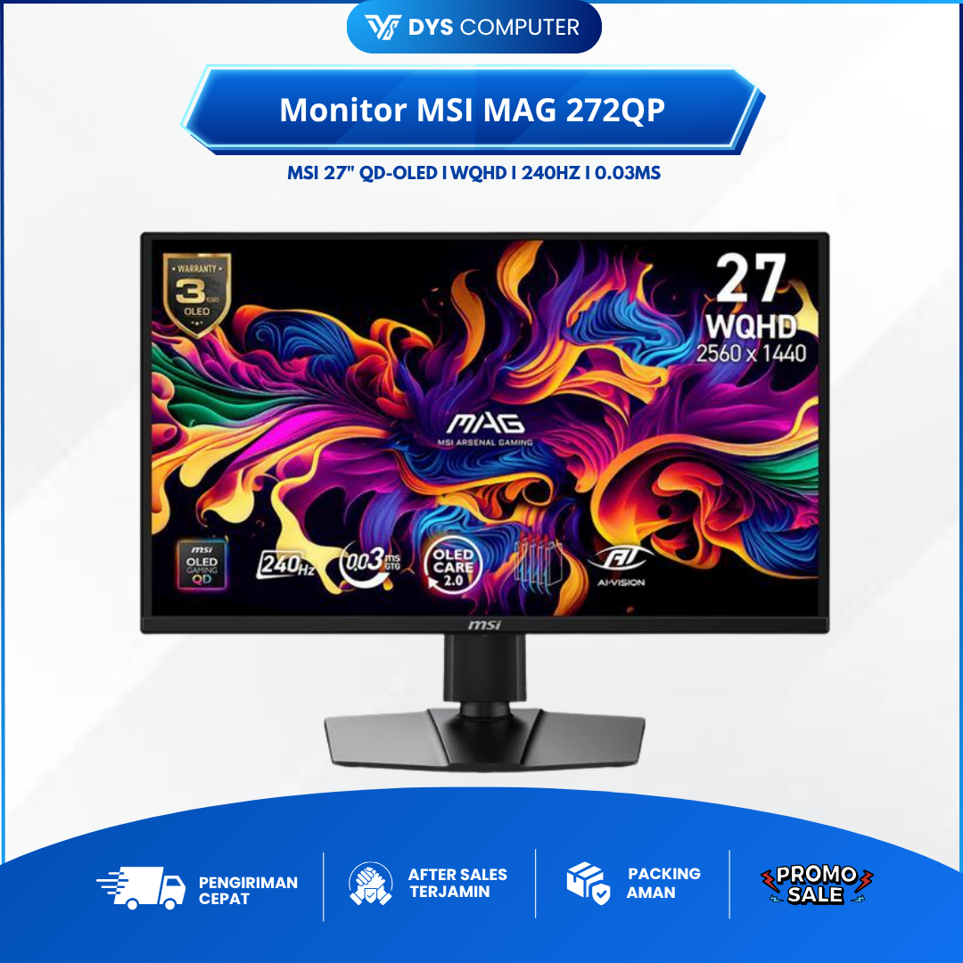 Monitor MSI MAG 272QP QD-OLED X24 Monitor 27" WQHD OLED 240Hz