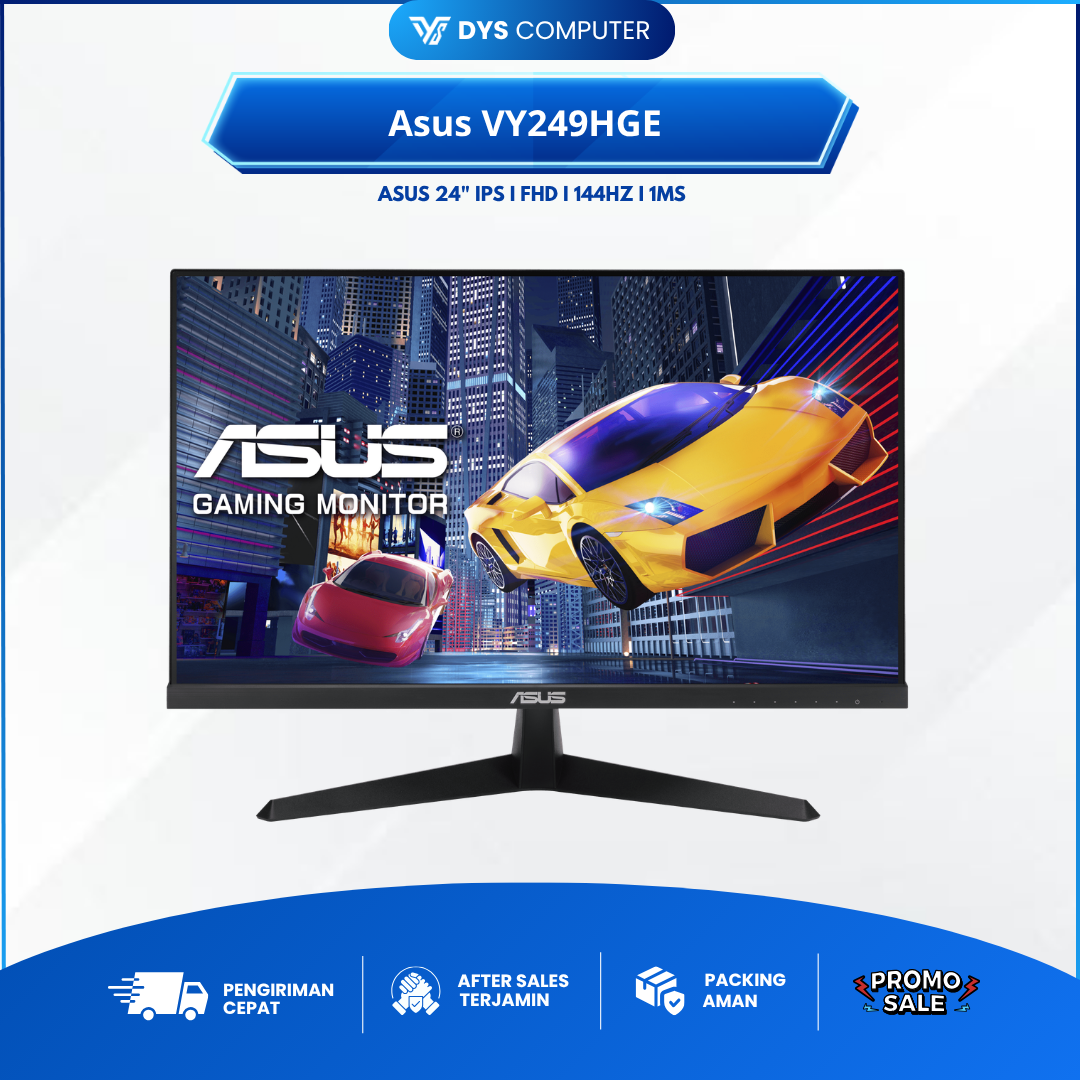 LED Monitor Gaming Asus VY249HGE 24" FHD 1ms 144Hz IPS AMD FREESYNC