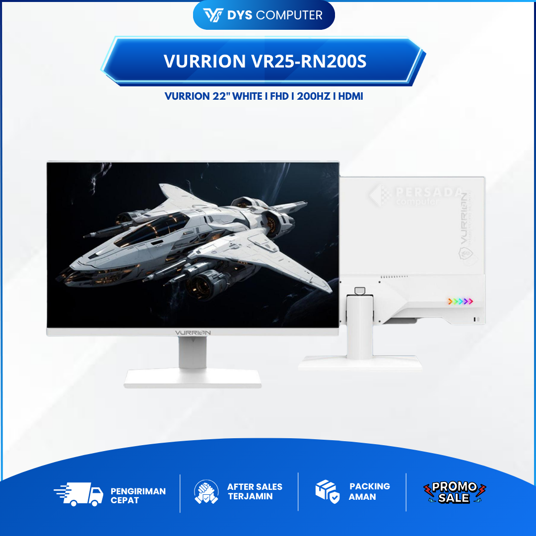 LED GAMING MONITOR VURRION VR25-RN200S WHITE 22"inch