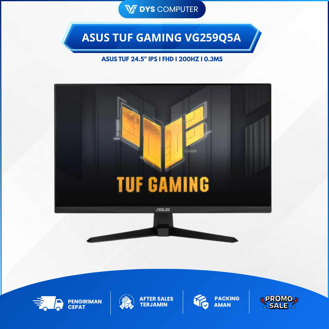 ASUS TUF GAMING VG259Q5A FHD IPS 200Hz 0.3ms Freesync Compatible Speaker ELMB Stereo