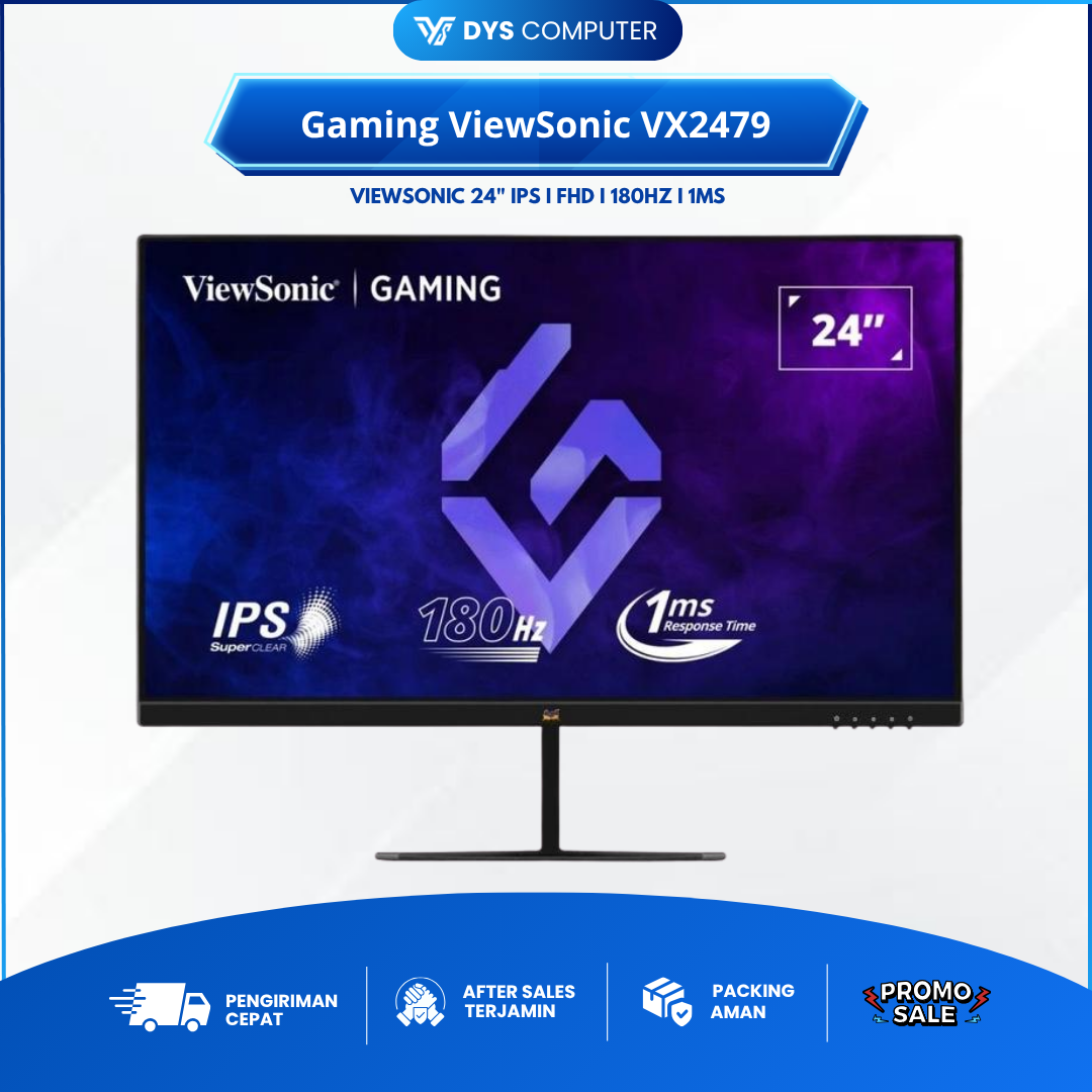 Monitor Gaming ViewSonic VX2479-HD-PRO 24" FHD IPS 180Hz 1ms HDR10