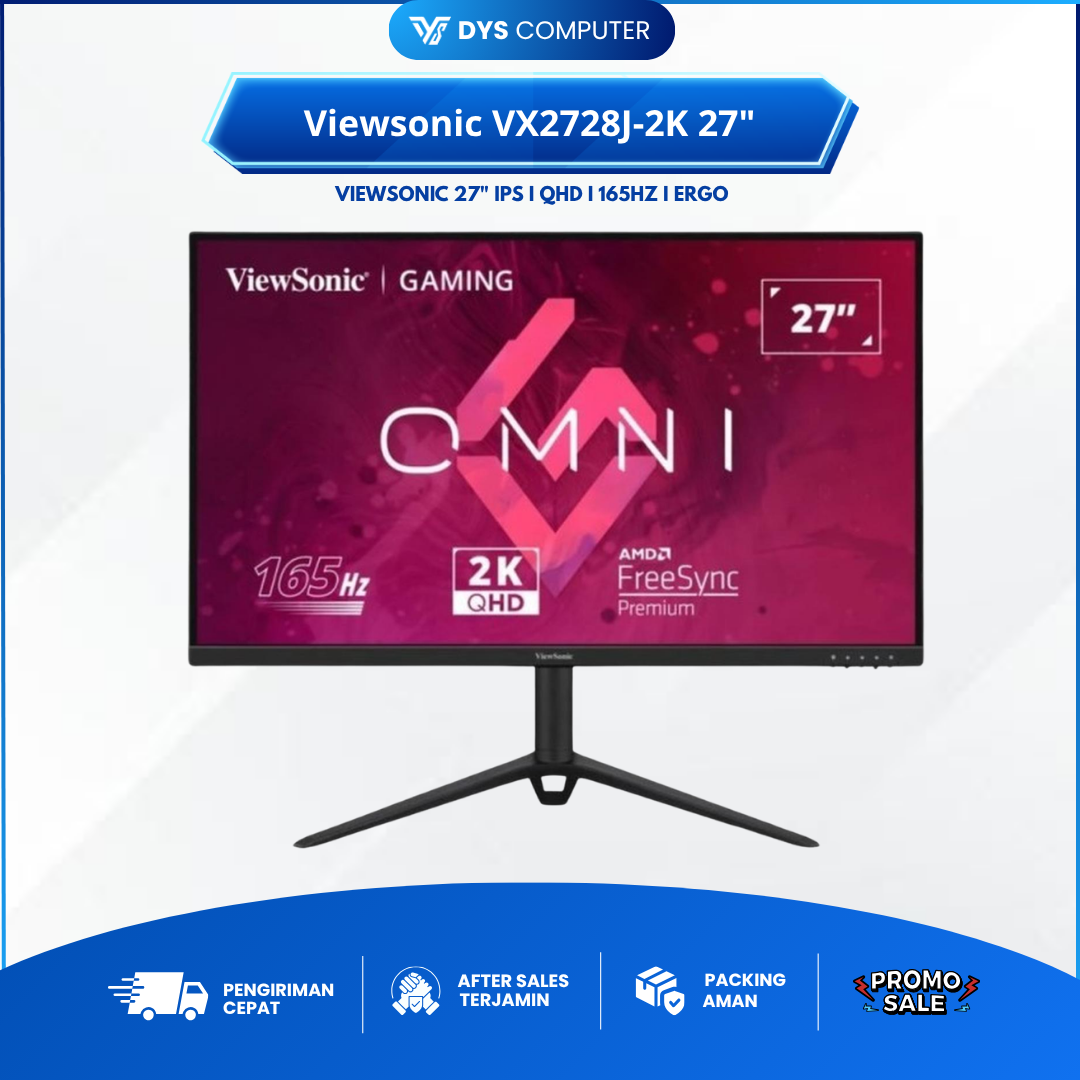 Monitor LED Viewsonic VX2728J-2K 27" IPS QHD 1440p 165Hz ERGO