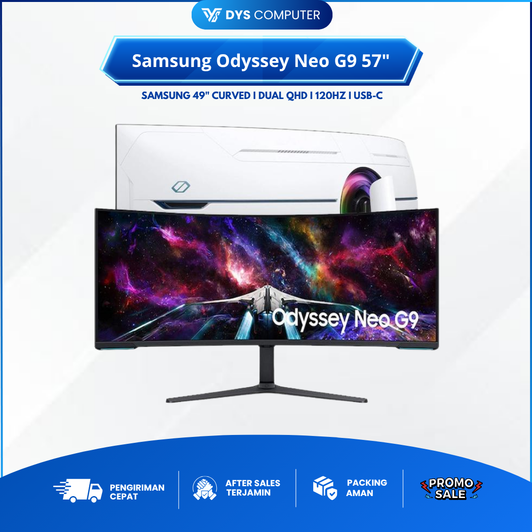 Monitor Samsung Odyssey Neo G9 57" LS57CG952NEXXD Dual UHD 240Hz 1ms 1000R