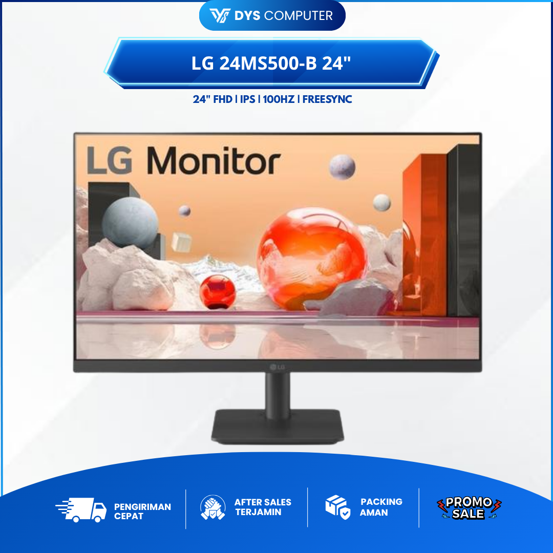 Monitor LED L9 24MS500-B 24" FHD monitor with AMD FreeSync 100Hz