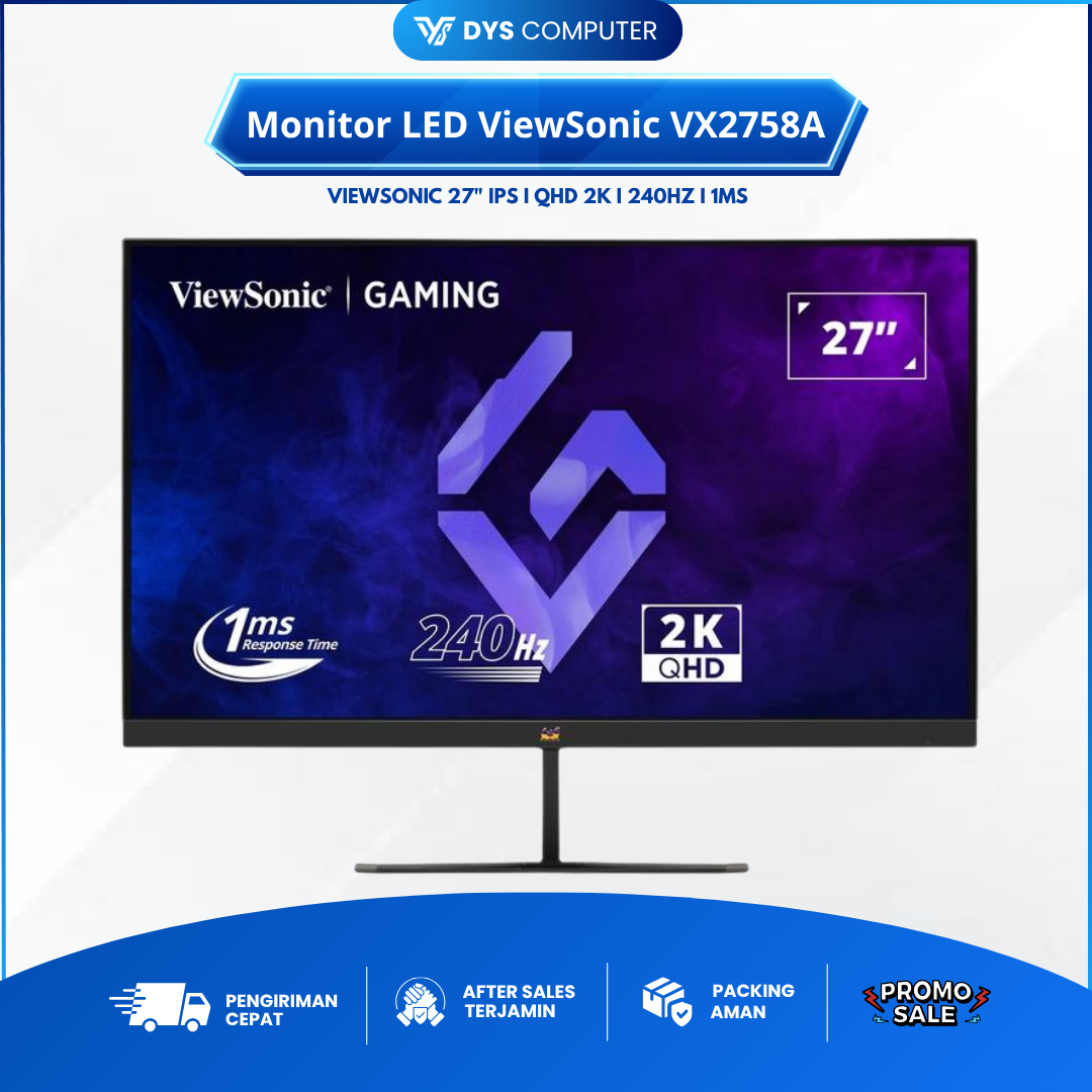 Monitor LED ViewSonic VX2758A-2K-Pro-3 27" IPS 1440p QHD 2K 240Hz 1ms