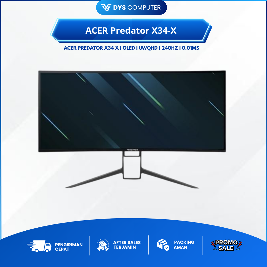 ACER Predator X34-X UltraWide Oled 240Hz Gaming Monitor