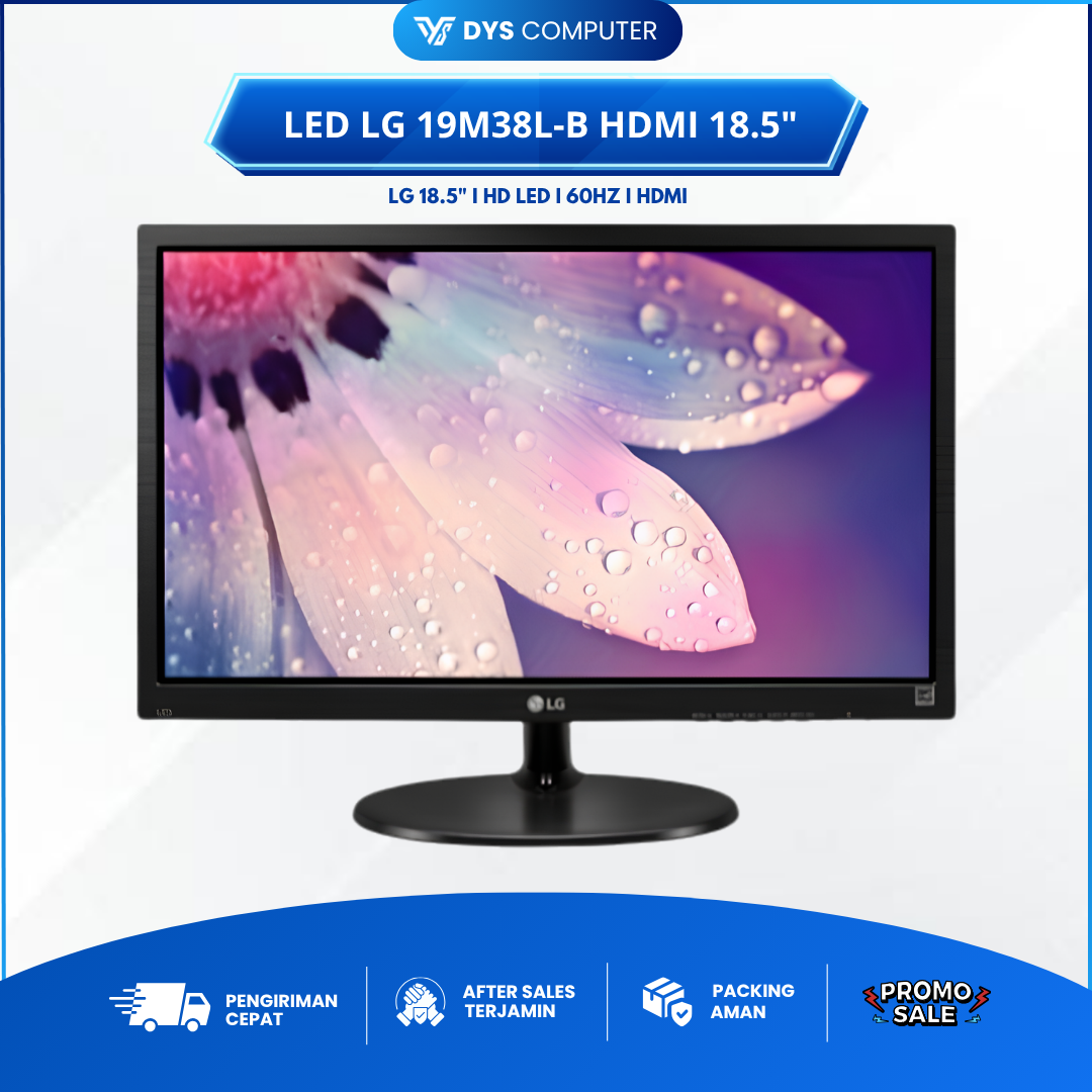 Monitor LED LG 19M38L-B HDMI 18.5" 60Hz