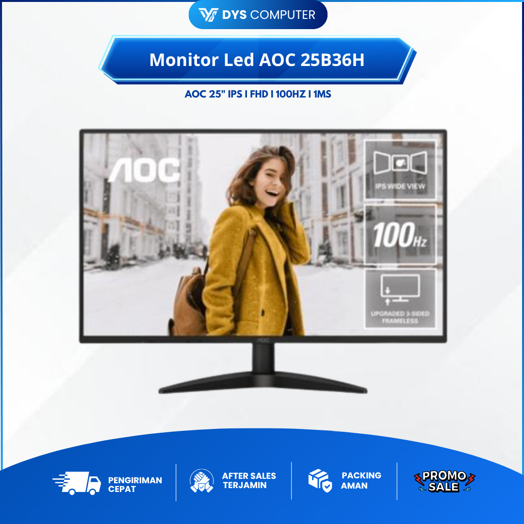 Monitor Led AOC 25B36H 25inch IPS 100Hz Ms