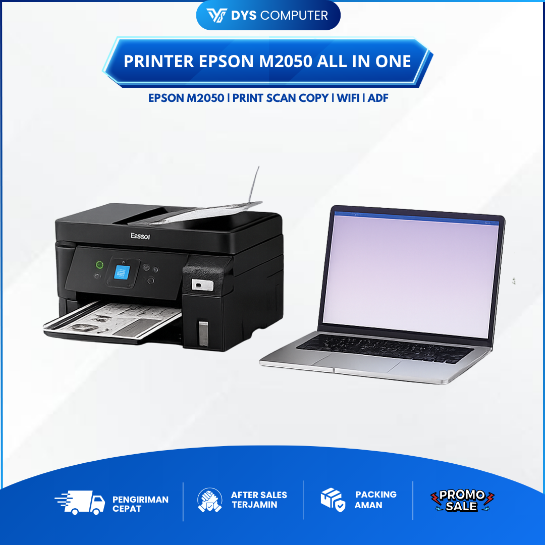 Printer Epson M2050 All in One Wireless ADF M1050 LAN + Wireless Monochrome Print Ony - M2050 AIO + ADF