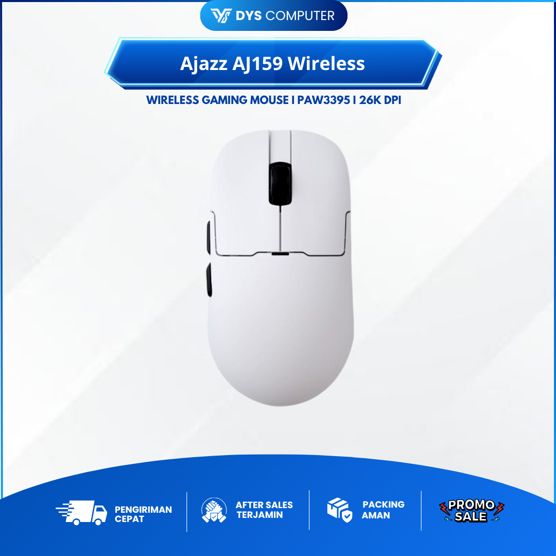 Ajazz AJ159 AJ-159 Wireless Gaming Mouse Dual Mode PAW3395 up to 26000 DPI AJ 159