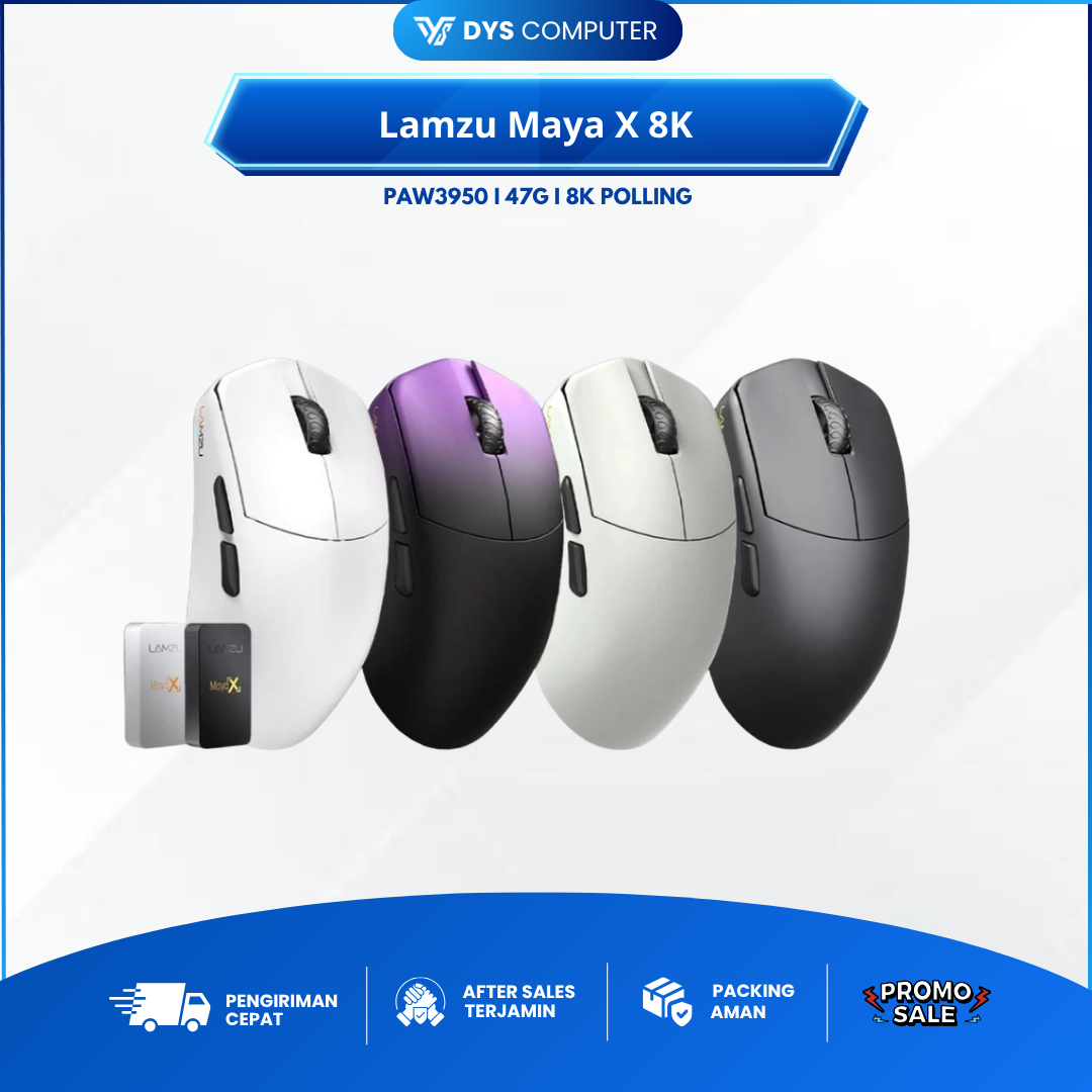Lamzu Maya X 8K Included Wireless Gaming Mouse Ultra-lightweight Pixart PAW3950
