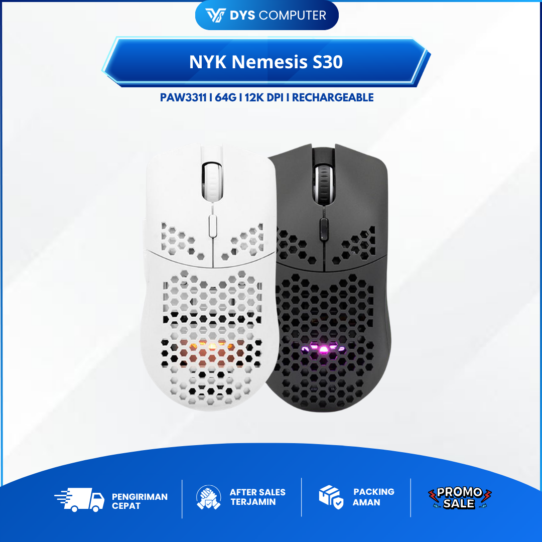 NYK Nemesis S30 / S-30 Wireless Gaming Mouse Rechargeable S 30