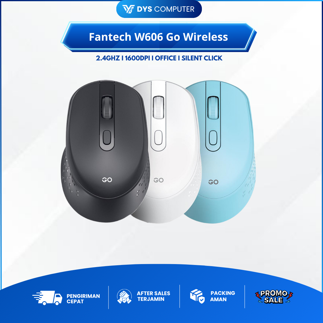 Fantech W606 Go Wireless Office Mouse 2.4Ghz 1600DPI W-606 W 606