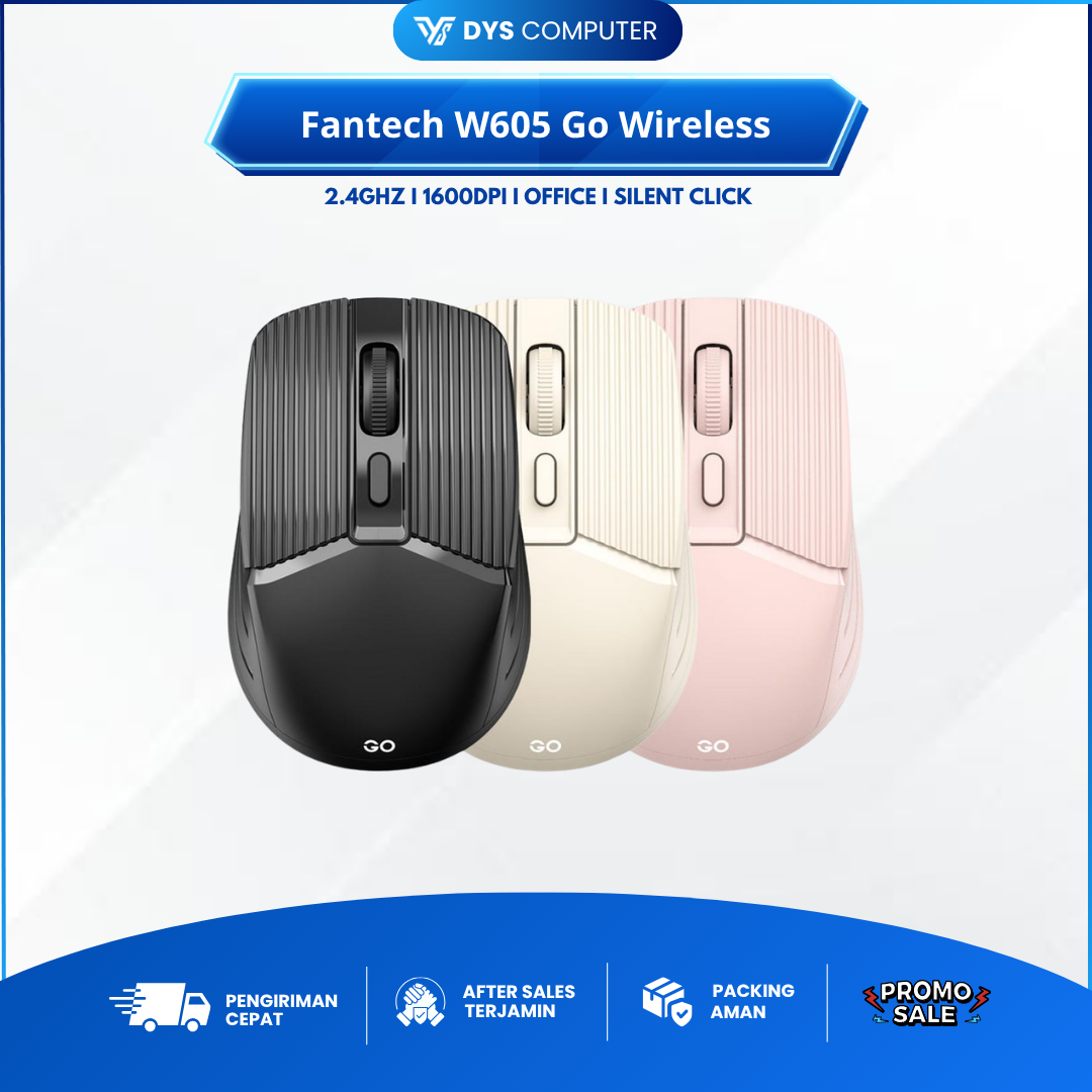 Fantech W605 Go Wireless Office Mouse 2.4Ghz 1600DPI W-605 W 605