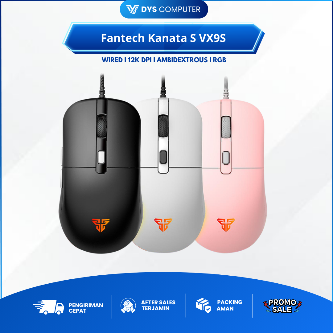 Fantech Kanata S VX9S / VX-9S Wired Gaming Mouse Ambidextrous VX 9S
