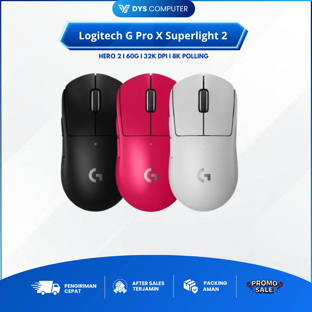 Logitech G Pro X Superlight 2 Mouse Gaming Wireless E-Sports