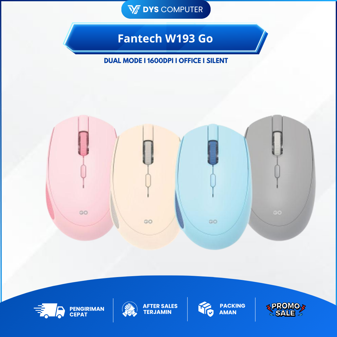 Fantech W193 W-193 Go Dual Mode Wireless Office Mouse W 193
