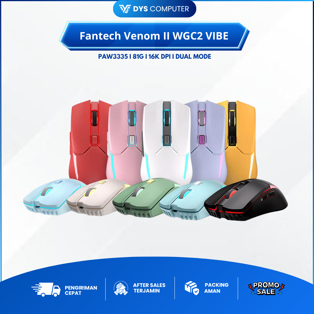 Fantech Venom II WGC2 VIBE Edition Wireless Mouse Gaming 