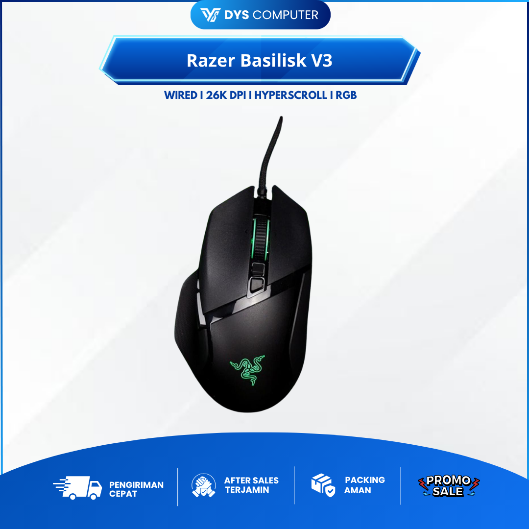 Razer Basilisk V3 Chroma RGB - Macro Customizable Gaming Mouse