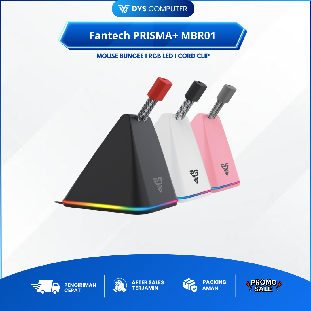 Fantech PRISMA+ MBR01 Mouse Bungee RGB LED Cord Clip