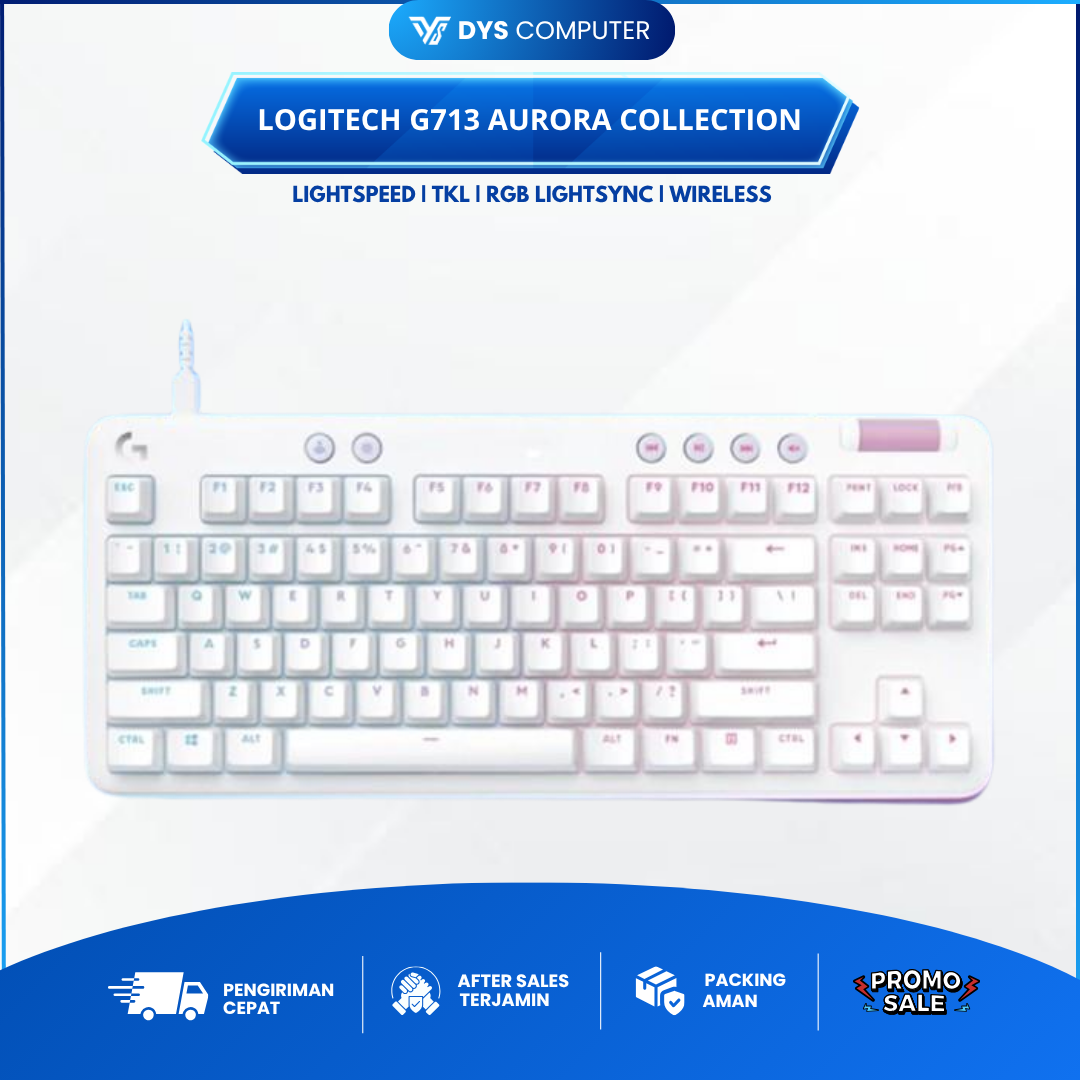 Logitech G713 Aurora TKL RGB Wireless Mechanical Gaming Keyboard