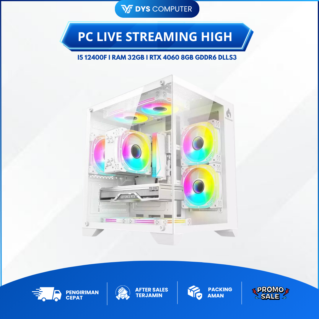 PC Gaming I5 12400F I RAM 32GB DDR4 X RTX 4060 8GB GDDR6 