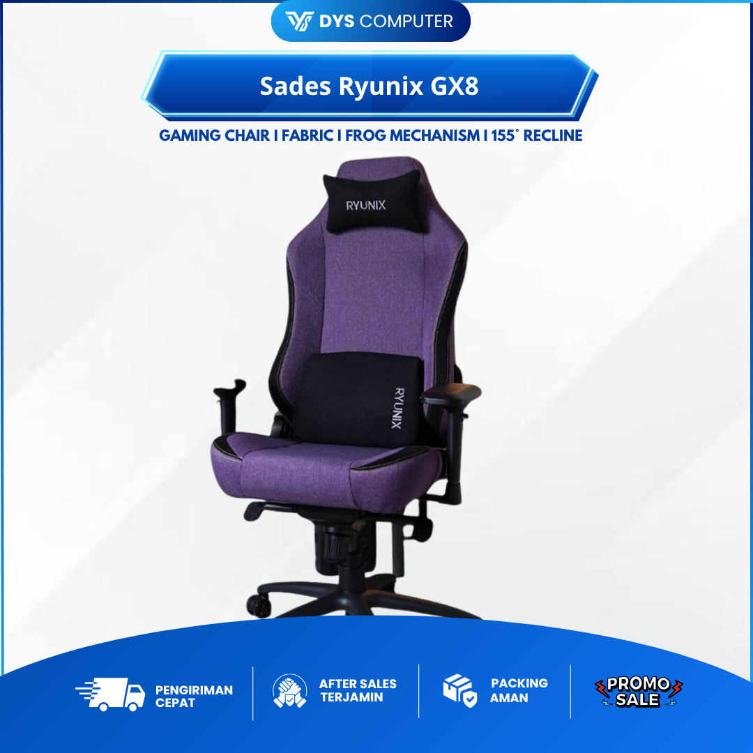 Sades Ryunix GX8 GX-8 Kursi Gaming Chair Frog Mechanism GX 