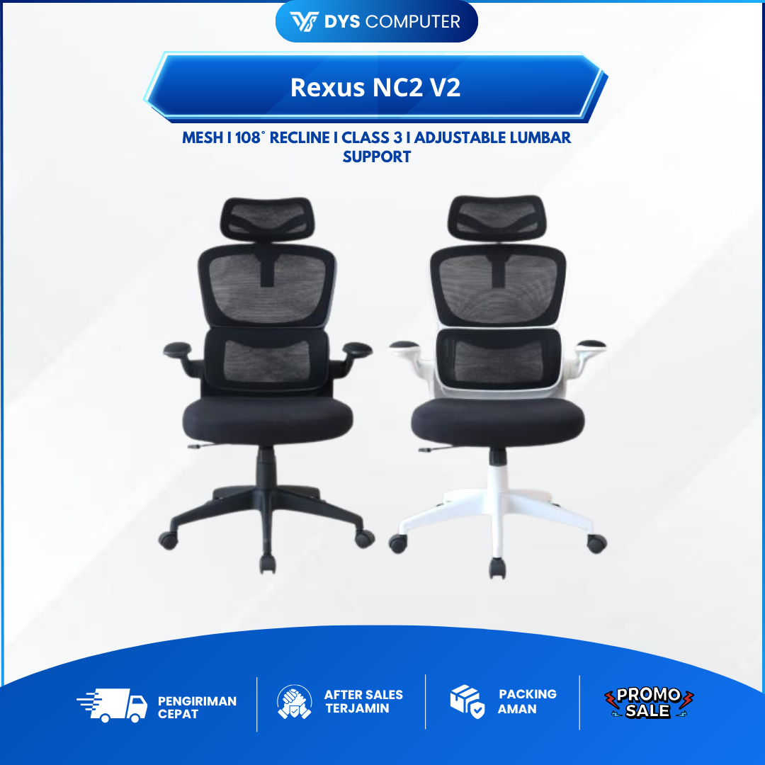 Rexus NC2 / NC-2 V2 Ergonomic Office Chair Kursi Kantor NC 2 