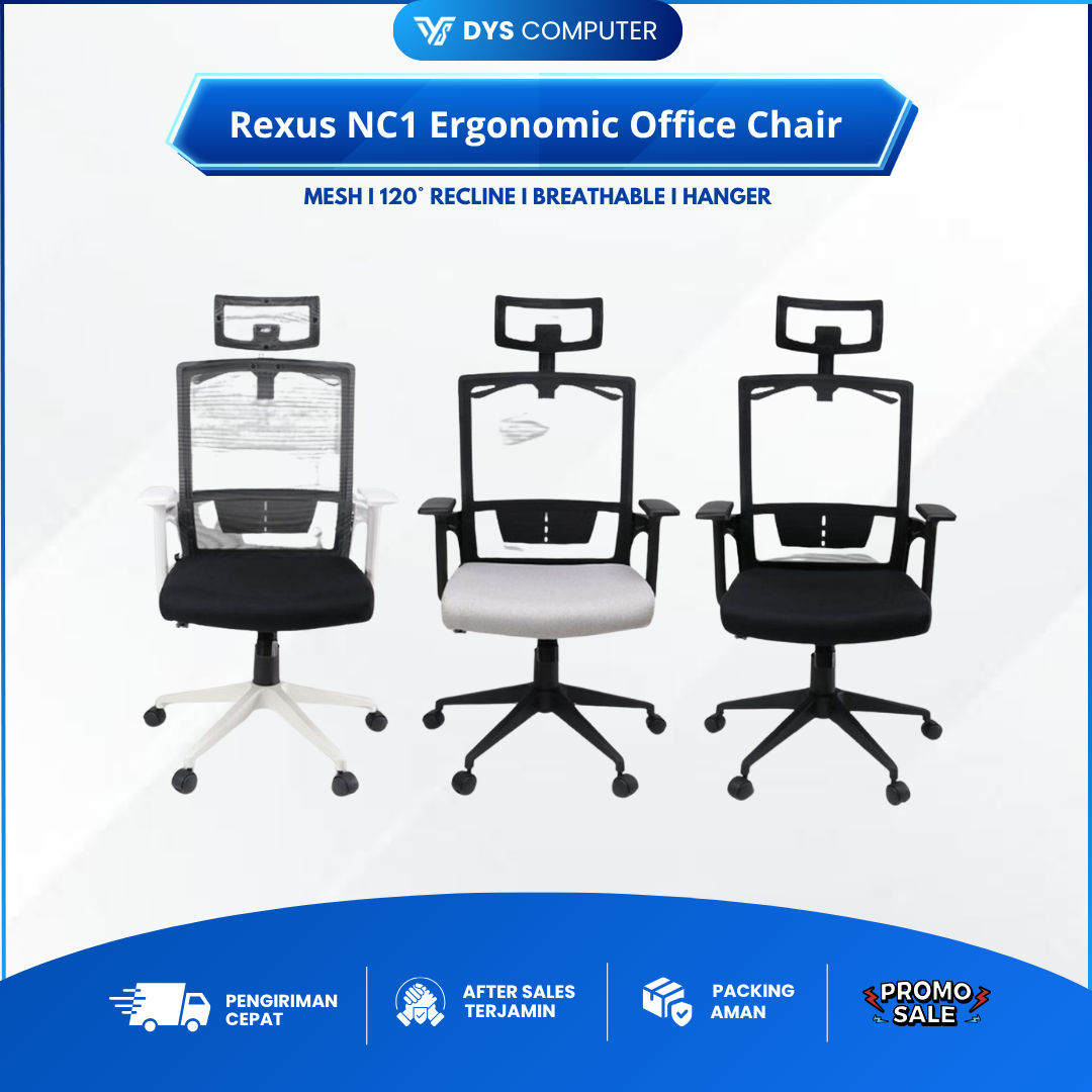 Rexus NC-1 / NC1 Ergonomic Office Chair- Kursi Kantor